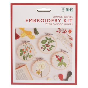 RHS Embroidery Hoop Decoration Kit Summer Berries